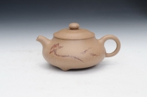 紫砂壶图片：清莲（吉祥制，王玉美绘） - 美壶网