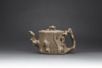 紫砂壶图片：双色暗香壶 一厂原矿老段泥 - 美壶网