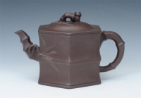 紫砂壶图片：六方竹节 - 美壶网