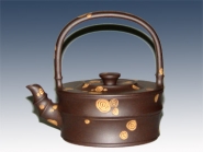 紫砂壶图片：斑竹提梁 - 美壶网