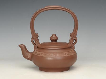 王耀华紫砂壶 双龙戏珠 