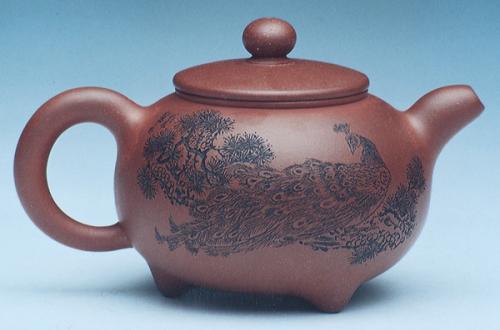 汪成友紫砂壶 三脚朴玉 