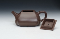 紫砂壶图片：四方抽角 (3) - 美壶网