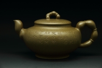 紫砂壶图片：佛度壶（石陶刻） - 美壶网