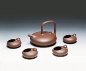 紫砂壶图片：雨石提梁 - 美壶网