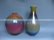 紫砂壶图片：彩釉瓶 - 美壶网