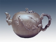 紫砂壶图片：松鼠葡萄 - 美壶网