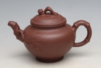 紫砂壶图片：小型竹节屋唐燕萍 - 美壶网