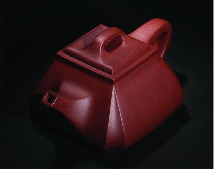 盛东兴紫砂壶 抽角石瓢 