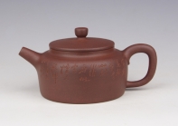紫砂壶图片：桑扁(全手工) - 美壶网