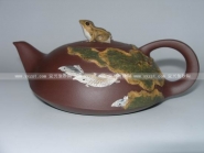 紫砂壶图片：鱼乐壶 - 美壶网