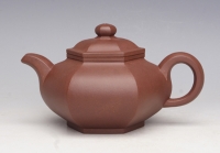 紫砂壶图片：藏六方壶 - 美壶网