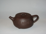 紫砂壶图片：大口矮石瓢壶 - 美壶网