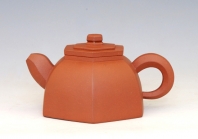 紫砂壶图片：六方抽盖300cc - 美壶网