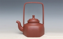 紫砂壶图片：方圆提梁壶 - 美壶网