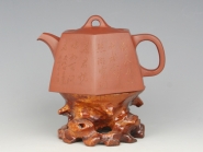 紫砂壶图片：薄胎六方井栏  - 美壶网