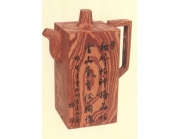 紫砂壶图片：绞泥天柱壶 - 美壶网