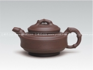 紫砂壶图片：双线竹鼓 - 美壶网