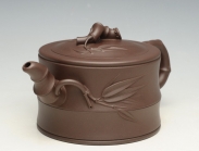 紫砂壶图片：竹段1  800cc - 美壶网