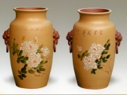 紫砂壶图片：灯笼瓶   泥料：清水泥上粉段泥 - 美壶网