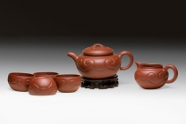 紫砂壶图片：仿古如意套壶 - 美壶网