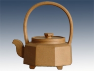 紫砂壶图片：小八方提梁 - 美壶网