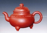 紫砂壶图片：如意三角鼎 - 美壶网