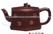 紫砂壶图片：六方竹趣 - 美壶网