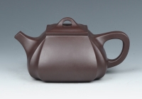 紫砂壶图片：抽角石瓢 - 美壶网