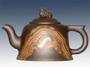 紫砂壶图片：紫气东来绞泥 - 美壶网