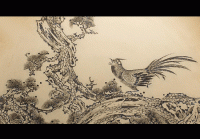 紫砂壶图片：花鸟陶刻挂盘局部 - 美壶网