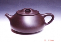 紫砂壶图片：黑石瓢壶 - 美壶网