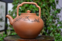 紫砂壶图片：吴经提梁 - 美壶网