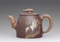 紫砂壶图片：松鹤延年 - 美壶网