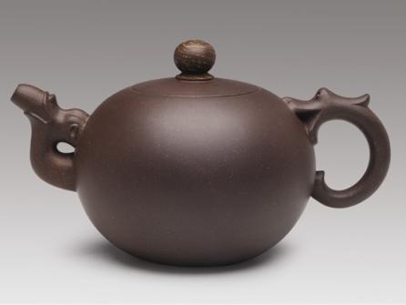 许敏芳紫砂壶 双龙戏珠 