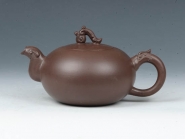 紫砂壶图片：龙凤如意   300cc - 美壶网