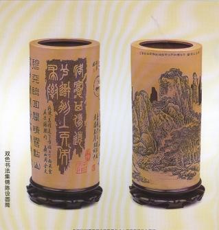 谭泉海紫砂壶 陈设圆筒 