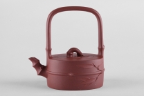 紫砂壶图片：竹段提梁 - 美壶网