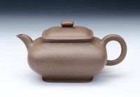紫砂壶图片：四方虚扁壶 - 美壶网