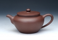 紫砂壶图片：扁石壶 底槽清 - 美壶网