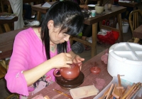 紫砂壶图片：全手工大赛现场 - 美壶网