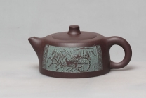 紫砂壶图片：井栏（ 陈复澄刻，中华第一刀、当代著名书法篆刻家 ） - 美壶网