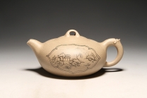 紫砂壶图片：墨绘心意 - 美壶网