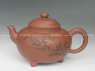 紫砂壶图片：果园三脚 - 美壶网