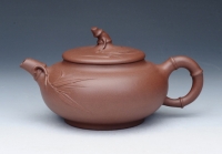 紫砂壶图片：竹鼎壶 清水泥 - 美壶网