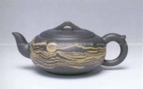 紫砂壶图片：蛟桥夜月壶 - 美壶网