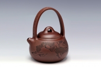 紫砂壶图片：晶泉提梁 - 美壶网