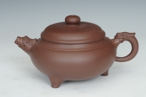 紫砂壶图片：三脚龙珠 - 美壶网