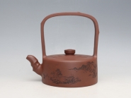 紫砂壶图片：山水竹提 - 美壶网