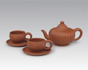 紫砂壶图片：瓢菊茶具 - 美壶网